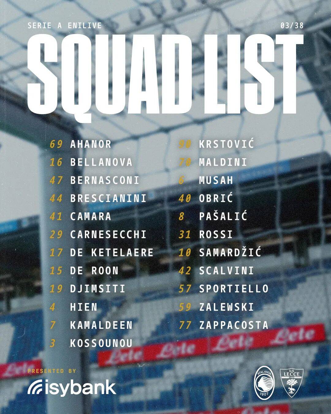 意甲联赛：亚特兰大用人不当，莱切选帅胆色过人