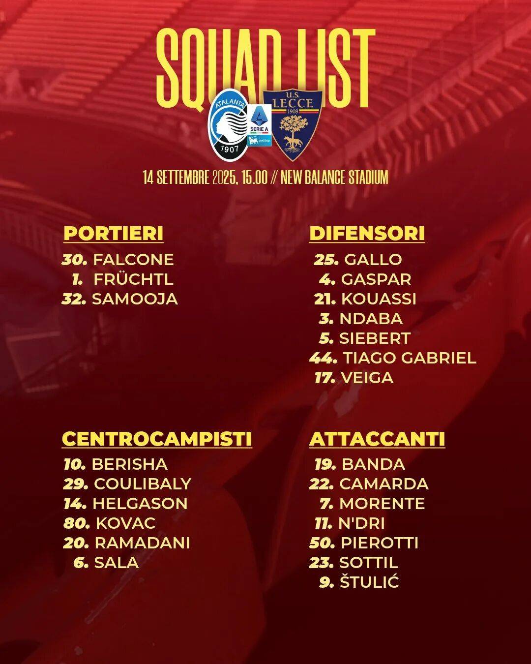 意甲联赛：亚特兰大用人不当，莱切选帅胆色过人