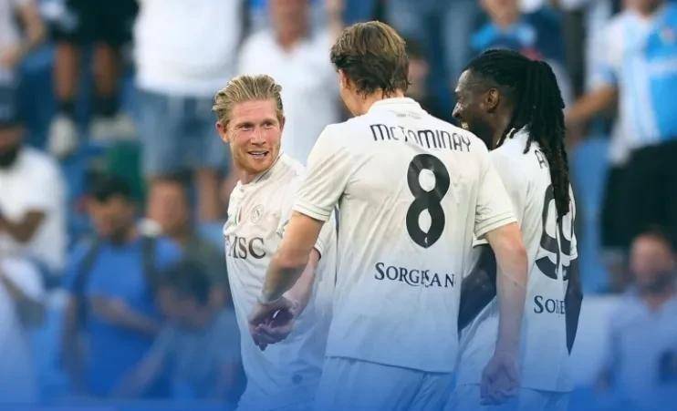 意甲全是戏！德布劳内首秀就轰进任意球，莫德里奇创下最年长首秀纪录